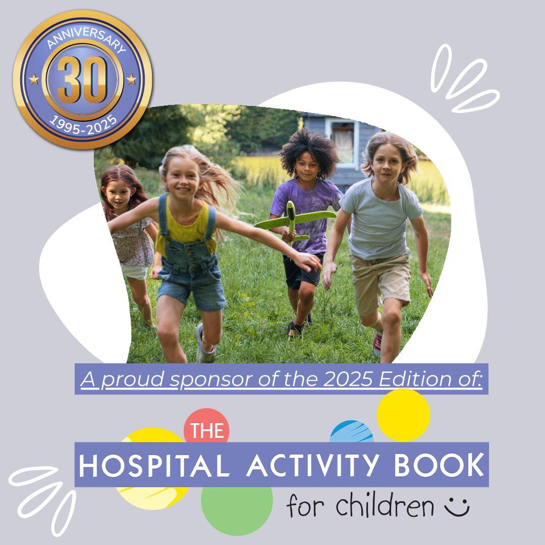 2025 Hospital Activity Book for Children sponsor page